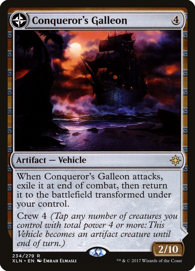 Galeón del conquistador // Enclave del conquistador | Conqueror's Galleon // Conqueror's Foothold - Ixalan #234