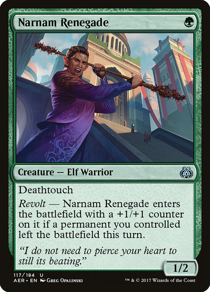 Renegado de Narnam | Narnam Renegade - Aether Revolt #117