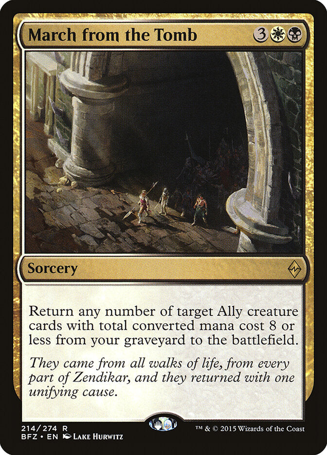 Marcha desde la tumba | March from the Tomb - Battle for Zendikar #214