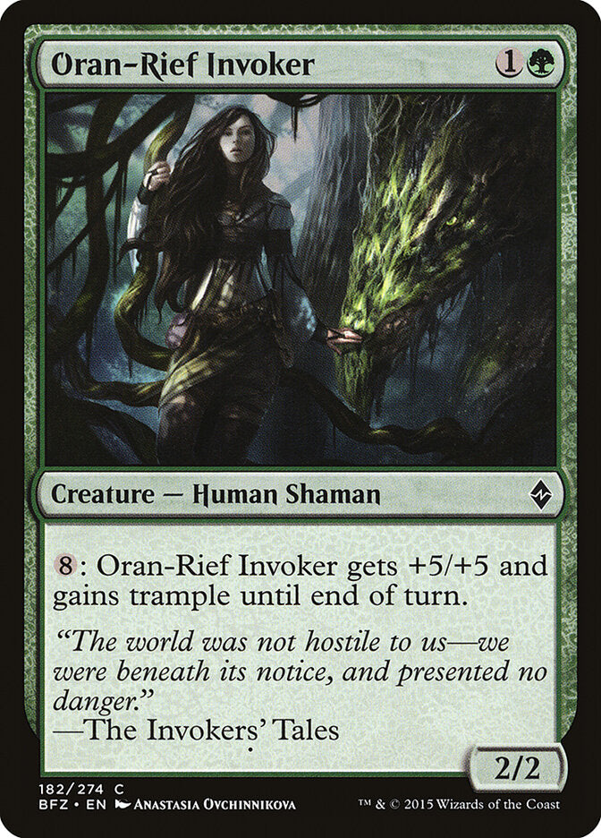 Invocadora de Oran-Rief | Oran-Rief Invoker - Battle for Zendikar #182