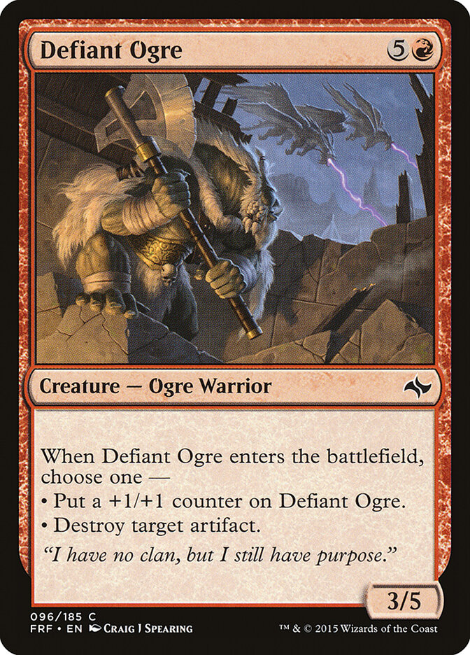 Ogro desafiante | Defiant Ogre — Fate Reforged #96