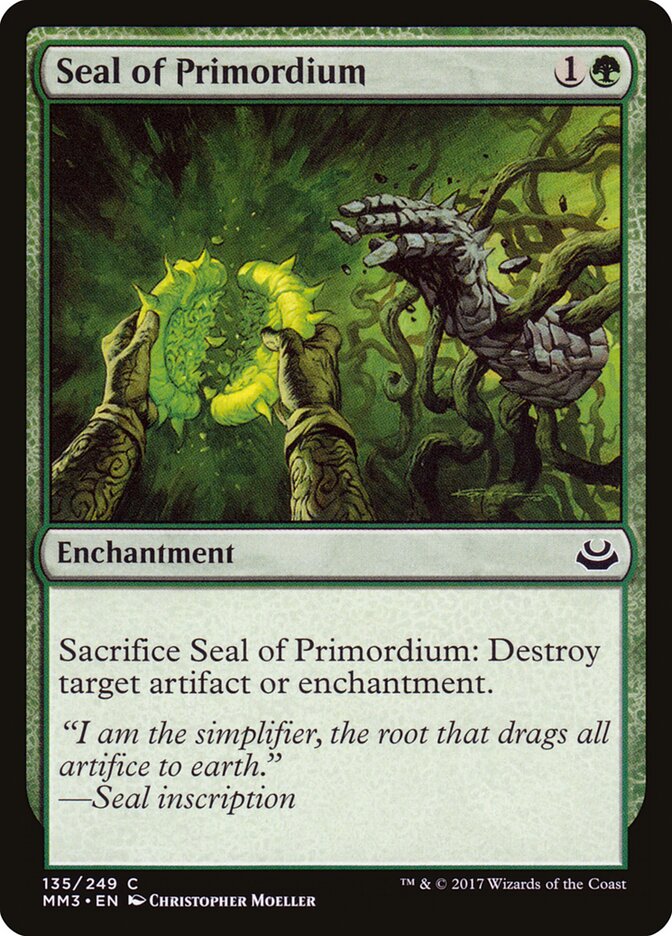 Seal of Primordium — Modern Masters 2017 #135