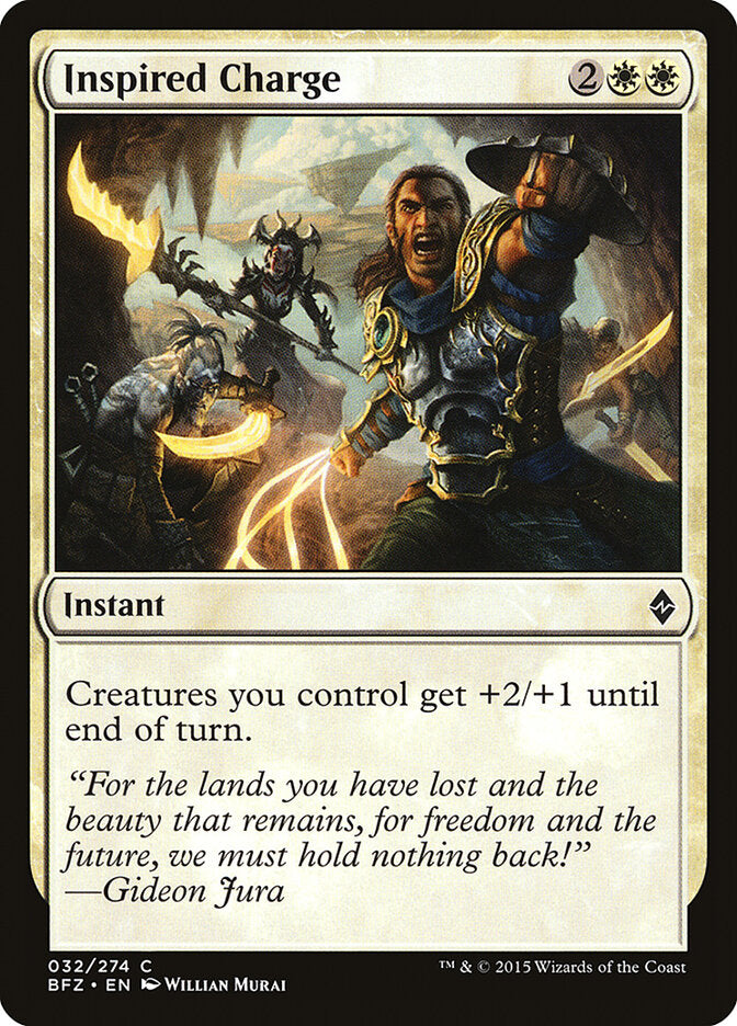 Carga inspirada | Inspired Charge - Battle for Zendikar #32