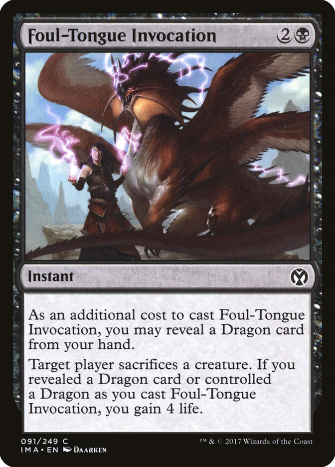 Foul-Tongue Invocation — Iconic Masters #91