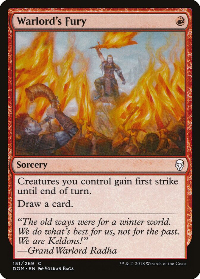Furia de la Señora Guerrera — Dominaria #151