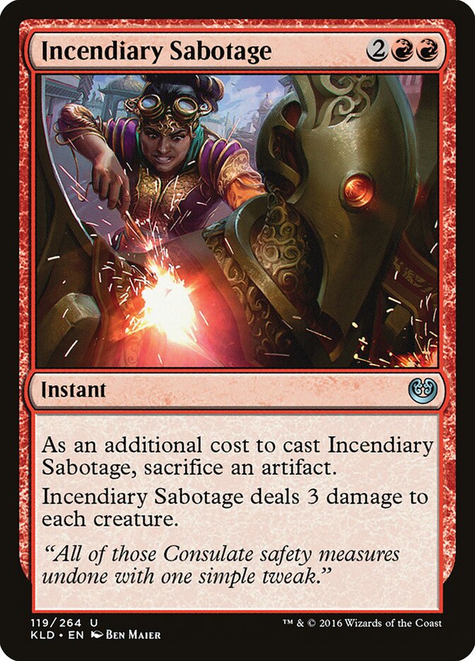 Sabotaje incendiario — Kaladesh #119