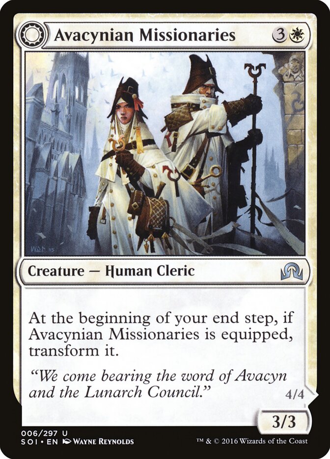 Avacynian Missionaries // Lunarch Inquisitors — Shadows over Innistrad #6