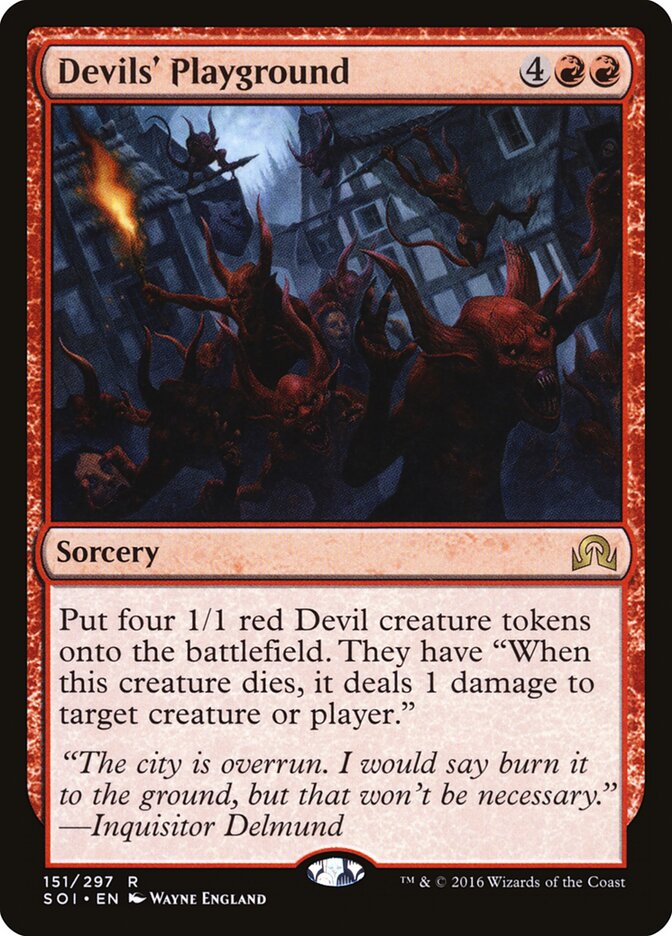 Patio de demonios | Devils' Playground - Shadows over Innistrad #151