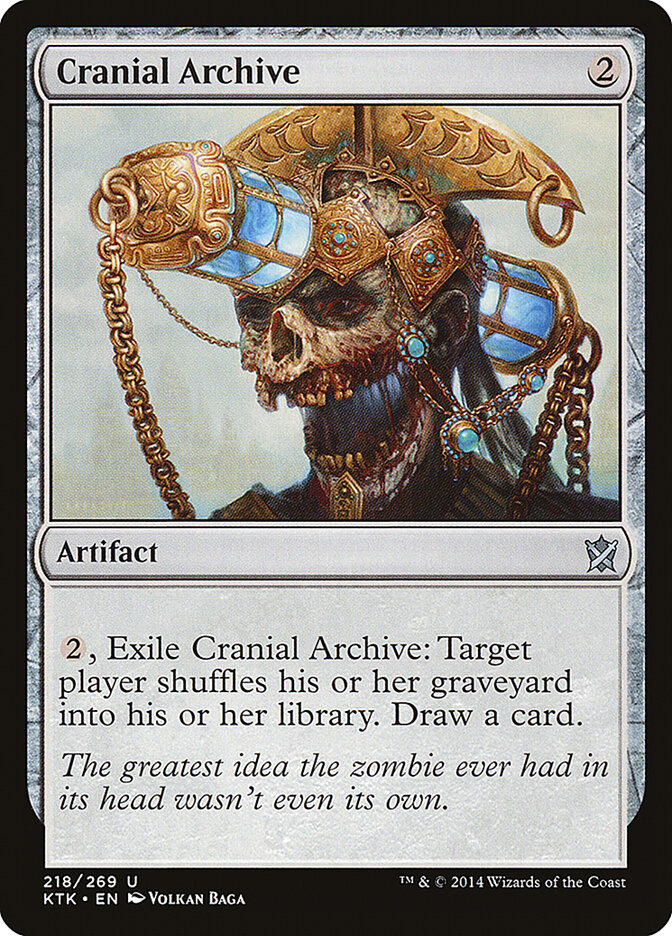 Depósito craneal | Cranial Archive — Khans of Tarkir #218