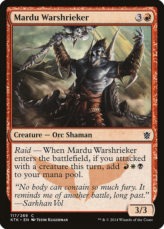 Aullador bélico mardu | Mardu Warshrieker — Khans of Tarkir #117