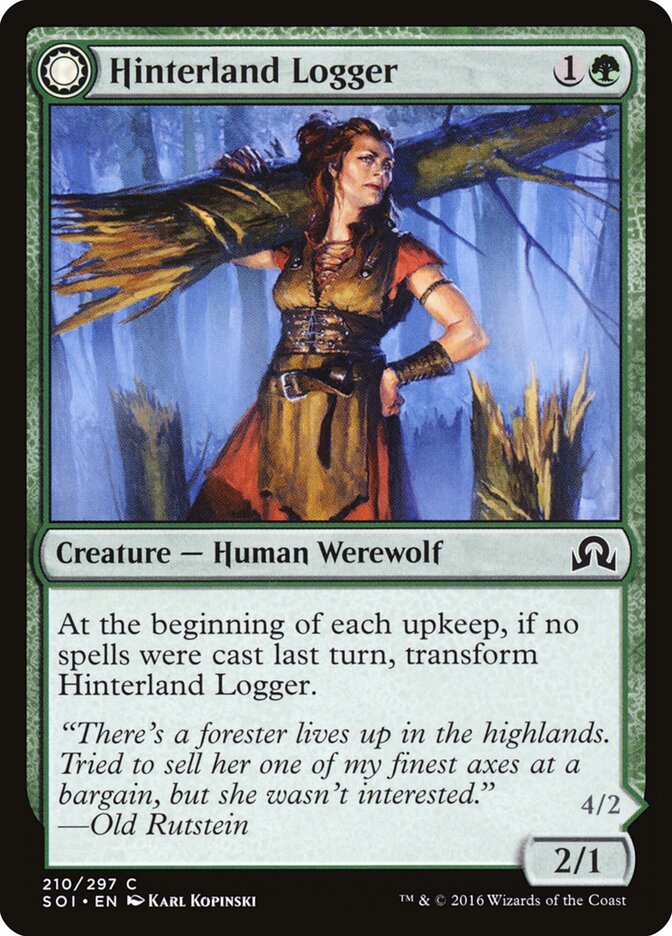 Hinterland Logger // Timber Shredder — Shadows over Innistrad #210