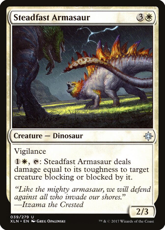 Steadfast Armasaur — Ixalan #39