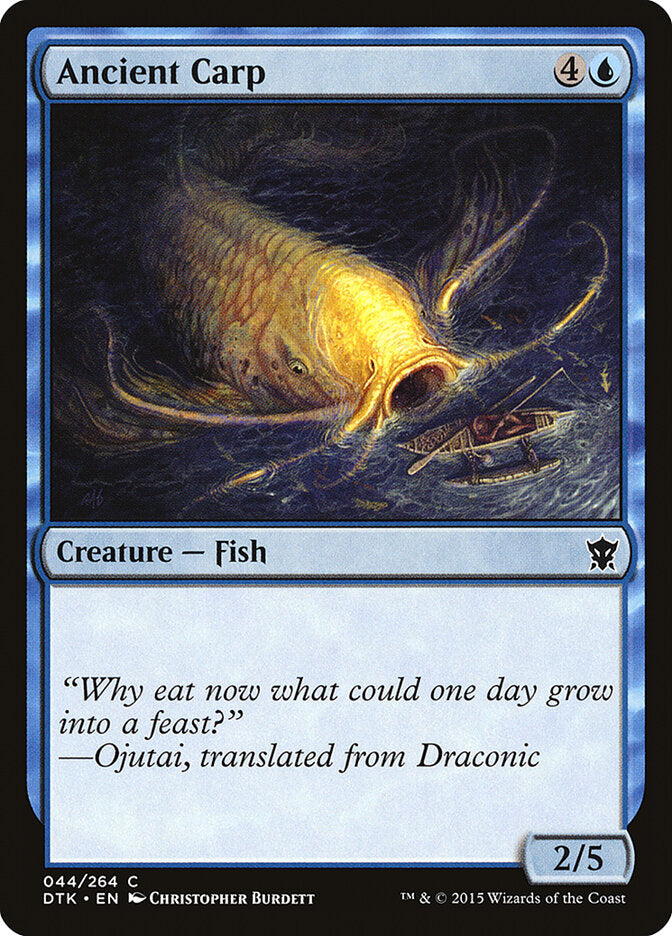 Carpa primigenia | Ancient Carp — Dragons of Tarkir #44