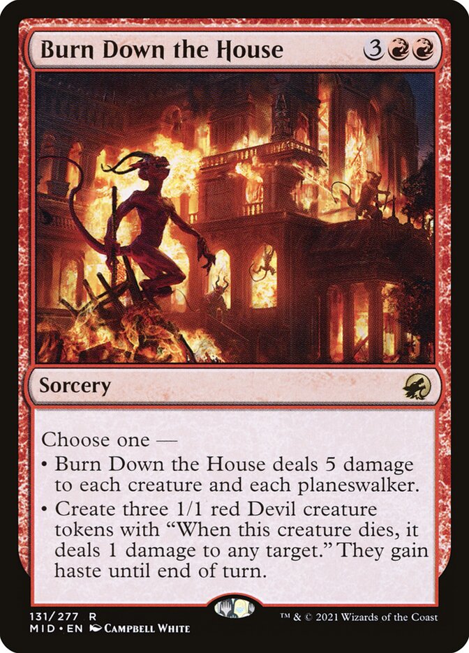 Quemar la casa | Burn Down the House - Innistrad: Midnight Hunt #131