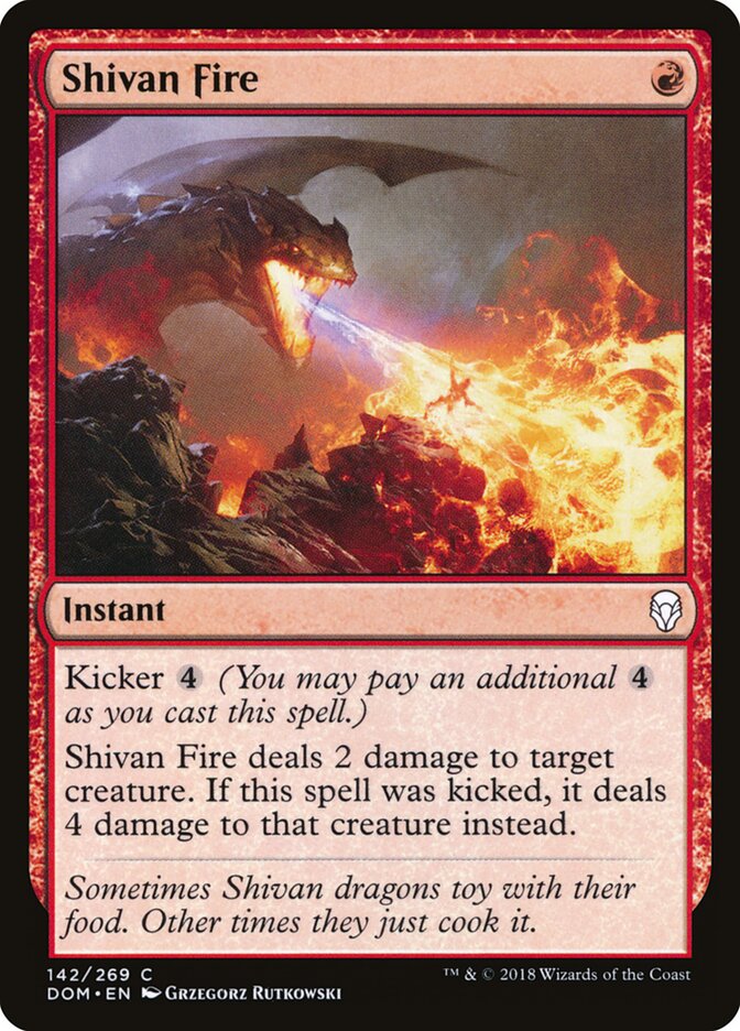 Fuego shivano — Dominaria #142