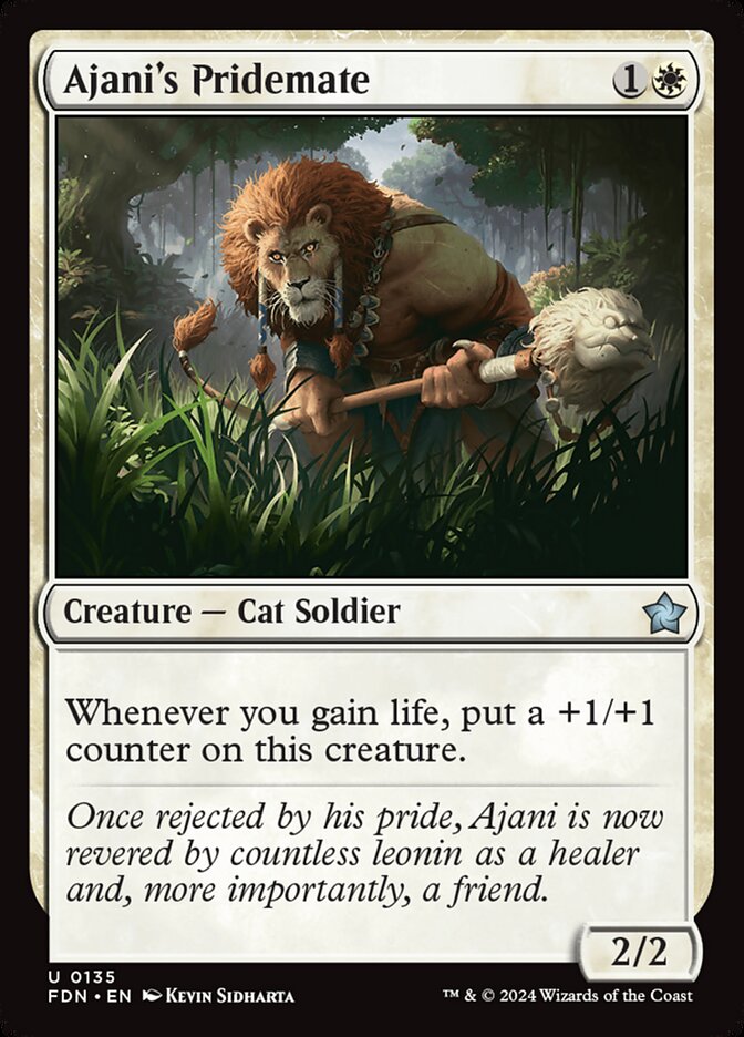 Compañero de manada de Ajani | Ajani's Pridemate - Foundations #135