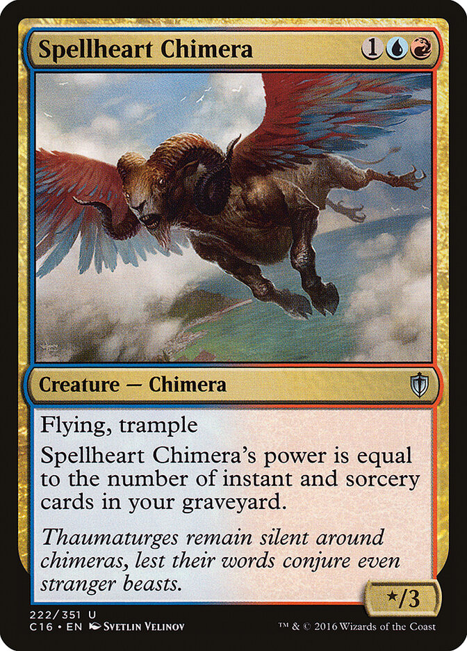 Quimera almahechizada | Spellheart Chimera — Commander 2016 #222