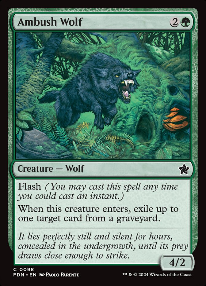 Lobo emboscador | Ambush Wolf - Foundations #98