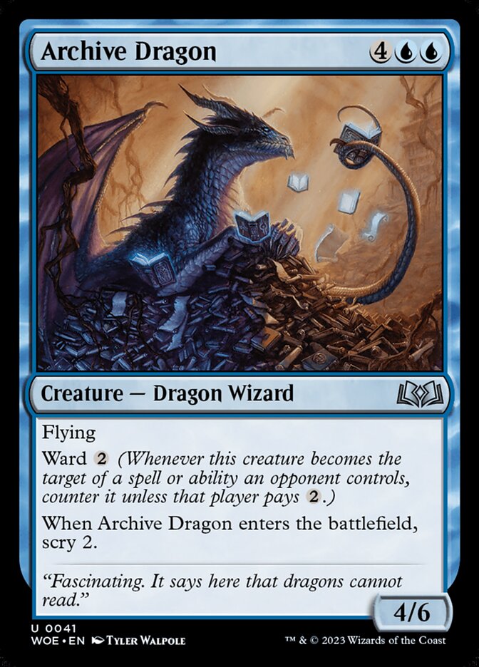 Dragón del archivo | Archive Dragon - Wilds of Eldraine #41