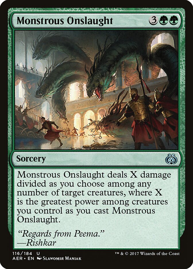 Embestida monstruosa | Monstrous Onslaught - Aether Revolt #116
