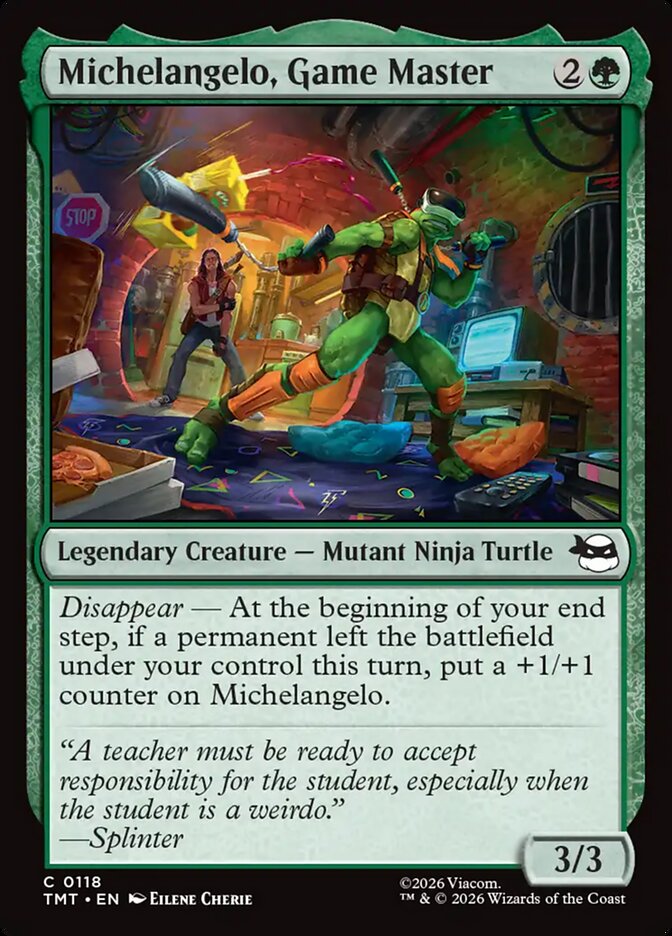 Michelangelo, maestro de los juegos | Michelangelo, Game Master - Teenage Mutant Ninja Turtles #118