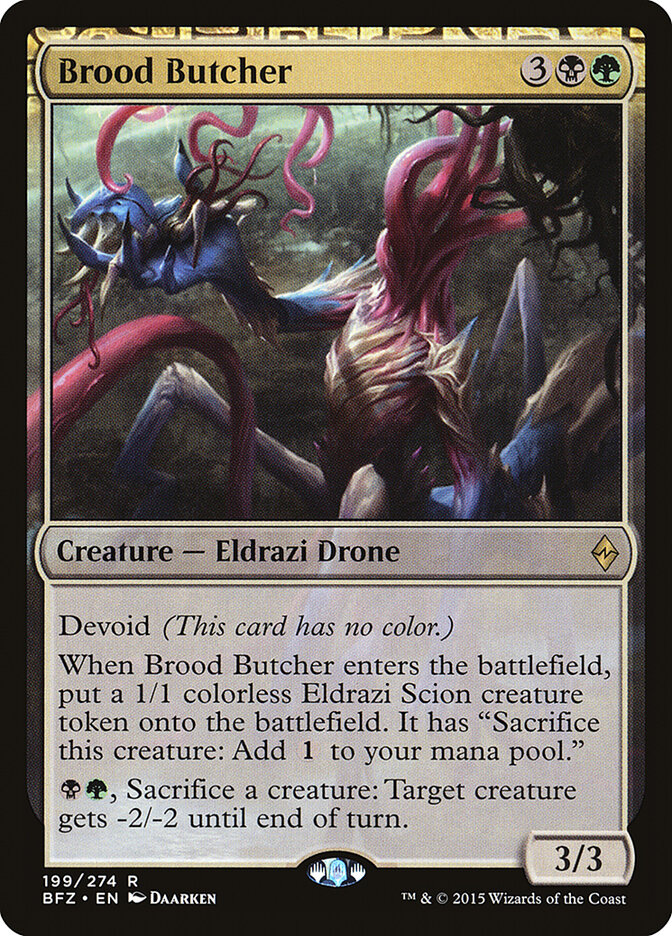Carnicero de la progenie | Brood Butcher - Battle for Zendikar #199