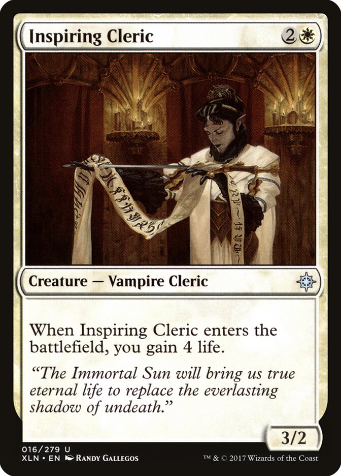 Inspiring Cleric — Ixalan #16