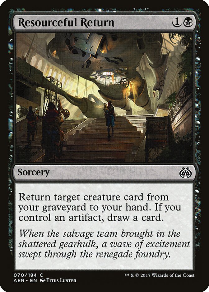 Regreso ingenioso | Resourceful Return - Aether Revolt #70