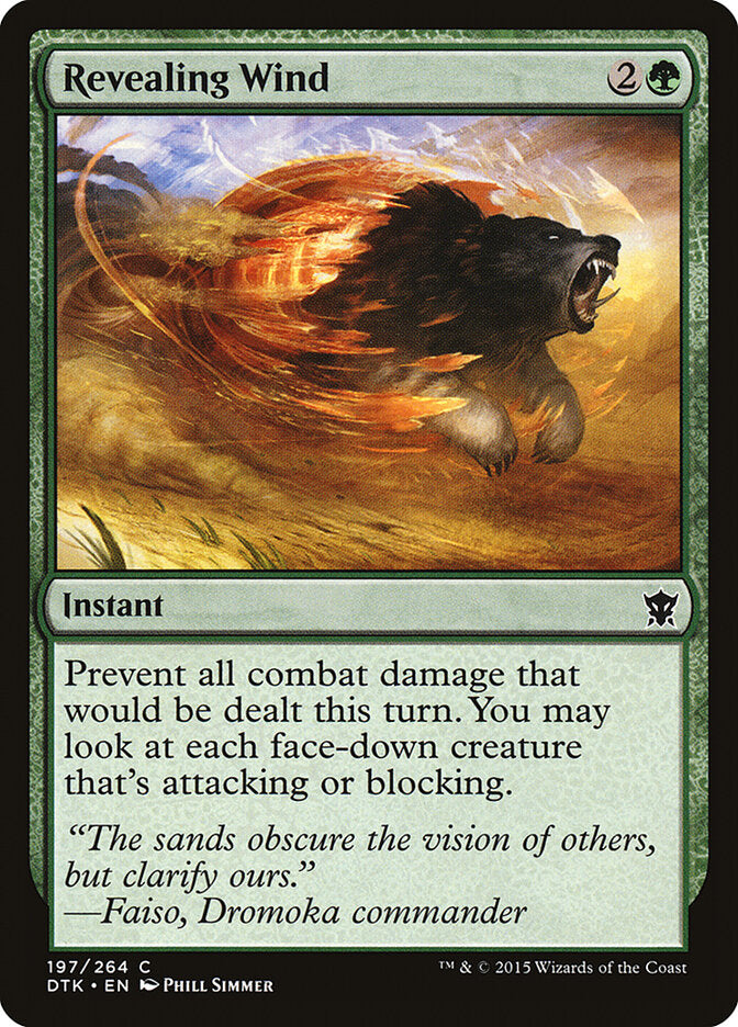 Viento revelador | Revealing Wind — Dragons of Tarkir #197