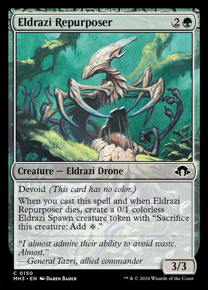 Aprovechador eldrazi | Eldrazi Repurposer — Modern Horizons 3 #150