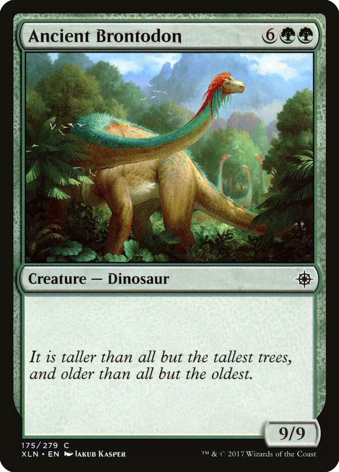 Brontodón anciano | Ancient Brontodon — Ixalan #175