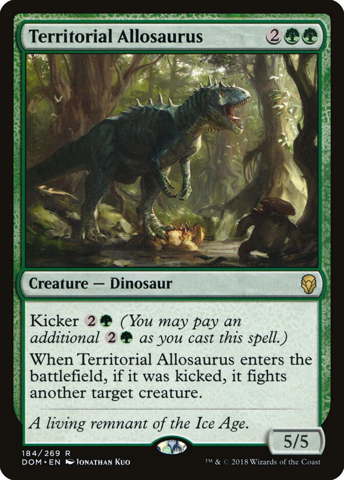 Alosaurio territorial | Territorial Allosaurus - Dominaria #184