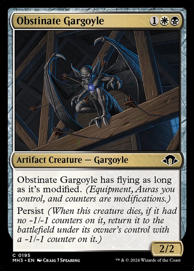 Gárgola obstinada | Obstinate Gargoyle — Modern Horizons 3 #195