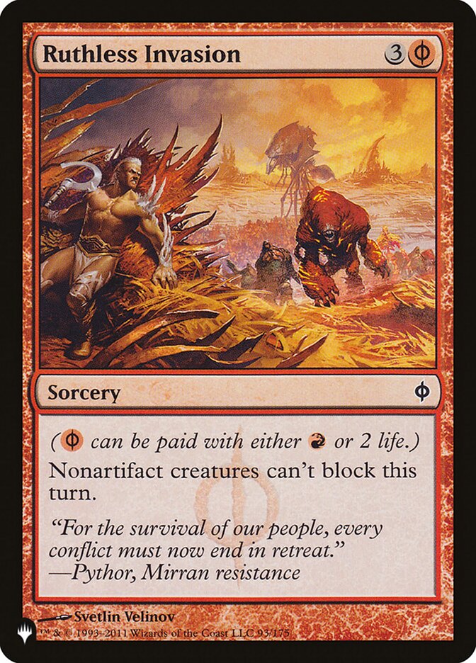 Ruthless Invasion - The List #NPH-93