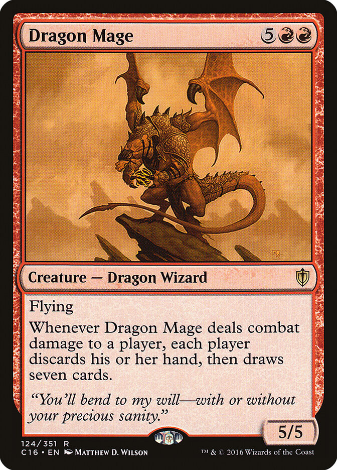Mago dragón | Dragon Mage - Commander 2016 #124