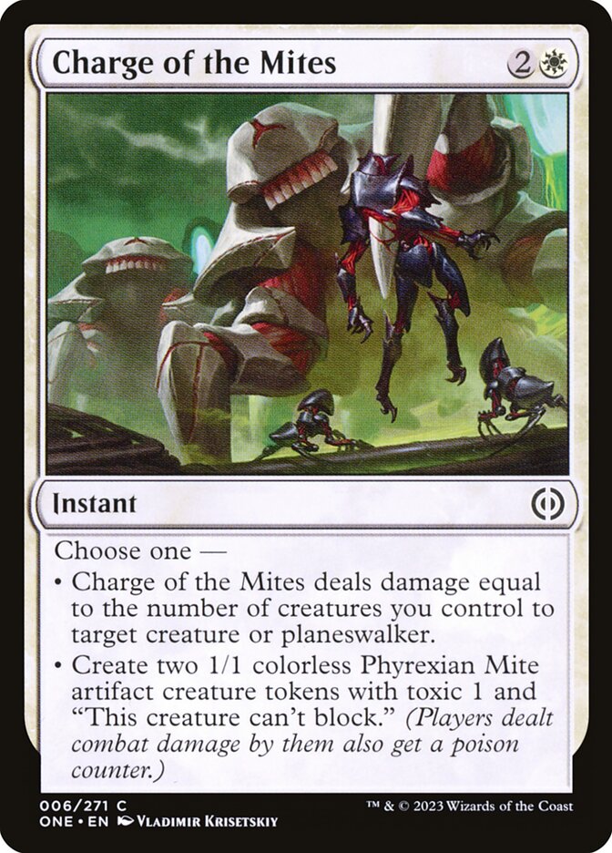 Carga de los ácaros | Charge of the Mites — Phyrexia: All Will Be One #6