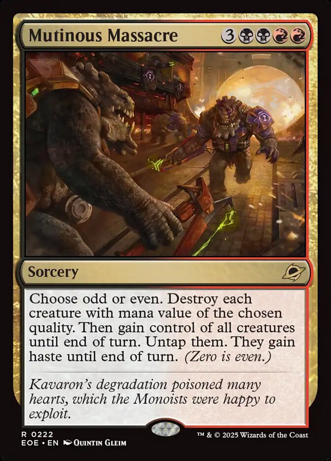 Masacre soliviantada | Mutinous Massacre - Edge of Eternities #222