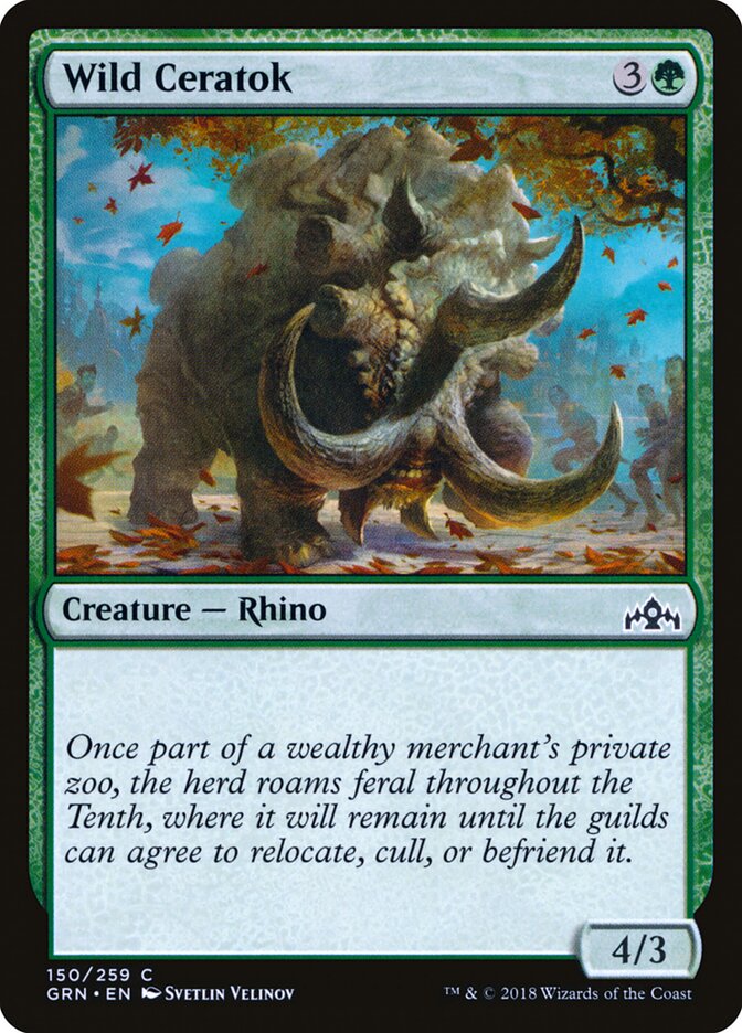 Ceratok salvaje | Wild Ceratok — Guilds of Ravnica #150
