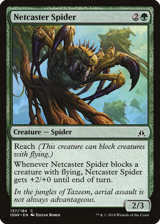 Araña lanzatelas | Netcaster Spider - Oath of the Gatewatch #137