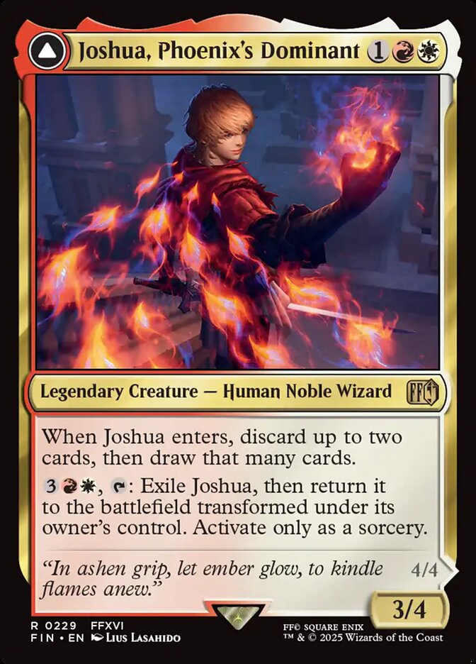 Joshua, Phoenix's Dominant // Phoenix, Warden of Fire - Final Fantasy #229