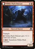 Paria de la manada Vildin // Miembro de la manada antinatural | Vildin-Pack Outcast // Dronepack Kindred - Eldritch Moon #148
