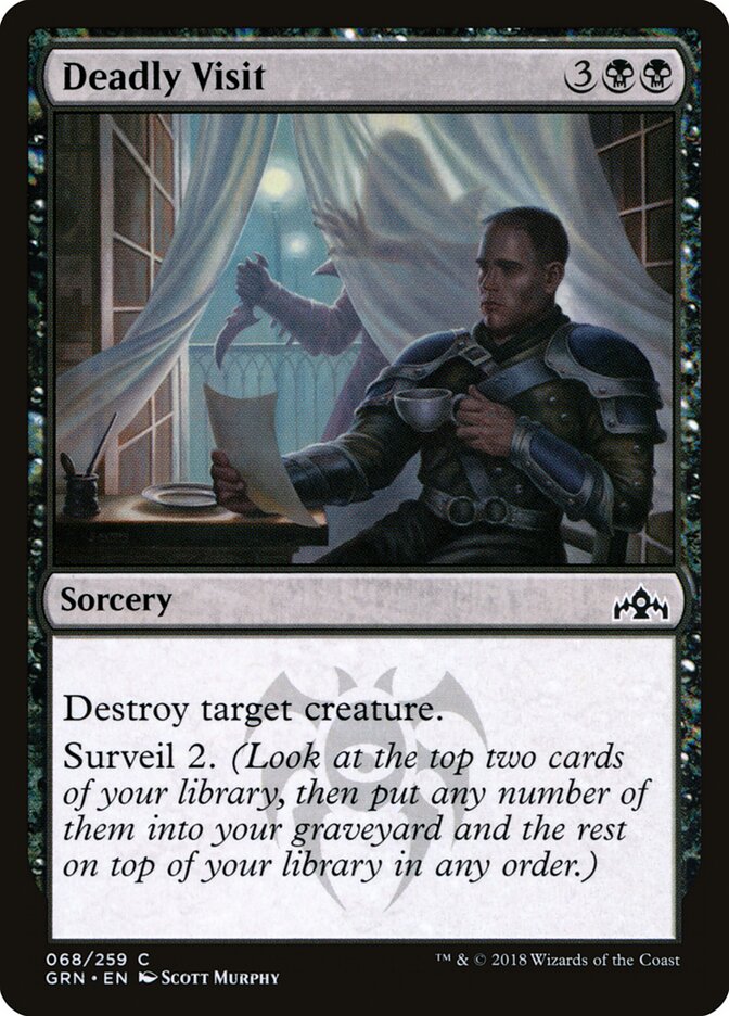 Visita letal | Deadly Visit — Guilds of Ravnica #68