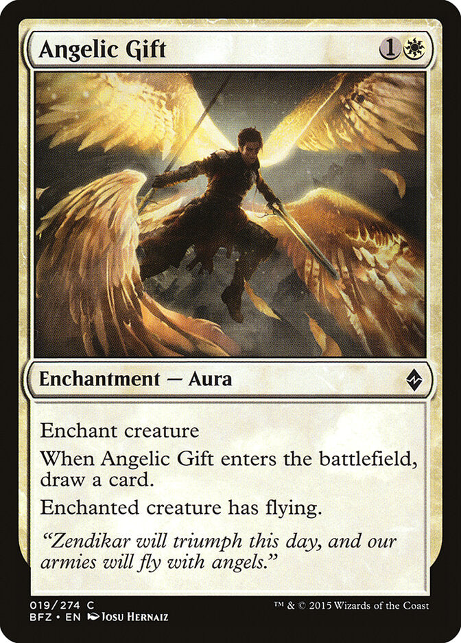 Don angelical | Angelic Gift - Battle for Zendikar #19