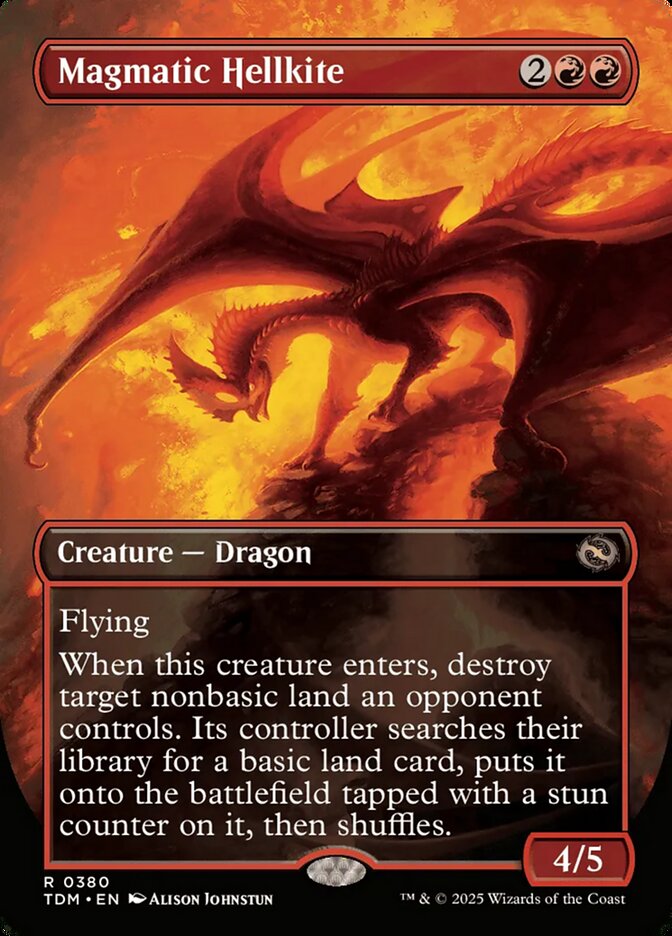 Engendro magmático | Magmatic Hellkite - Tarkir: Dragonstorm #380