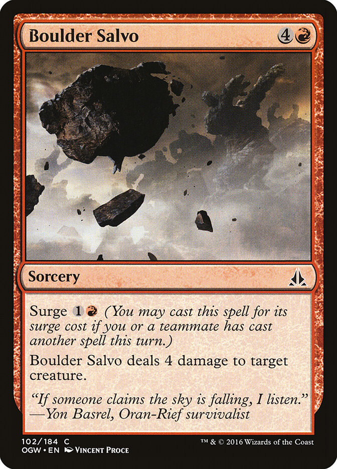 Descarga de peñascos | Boulder Salvo - Oath of the Gatewatch #102