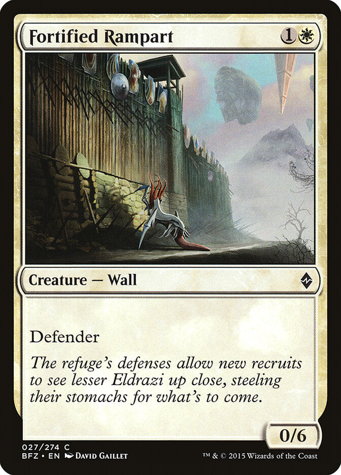 Baluarte fortificado | Fortified Rampart - Battle for Zendikar #27