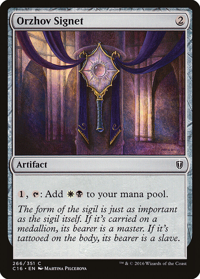 Sello orzhov | Orzhov Signet - Commander 2016 #266