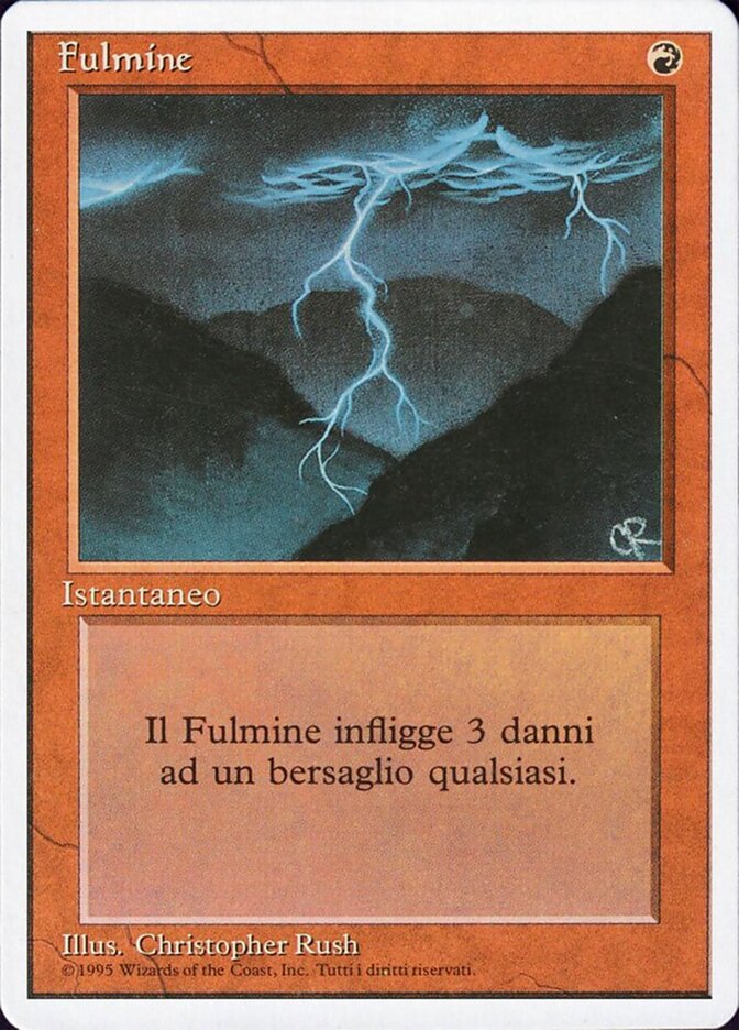 Lightning Bolt - Foreign White Border #162