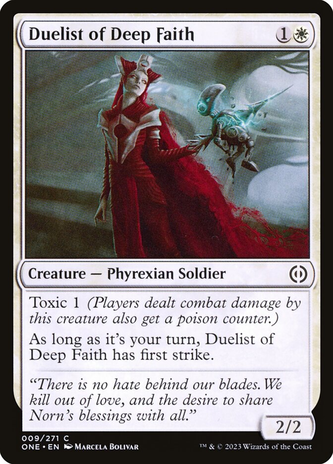 Duelista de fe profunda | Duelist of Deep Faith — Phyrexia: All Will Be One #9