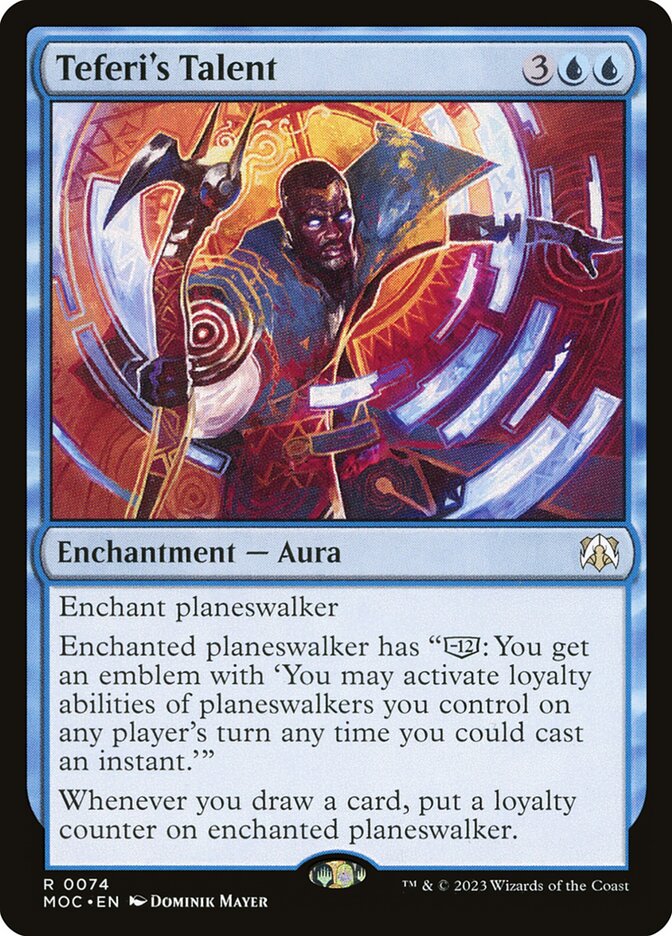 Teferi's Talent - March of the Machine Commander #74